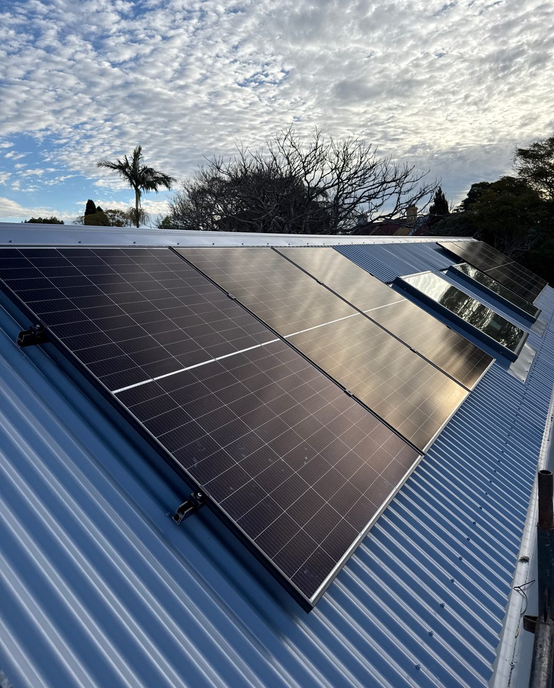 Balmain को छतमा जडान गरिएका Canadian Solar प्यानल