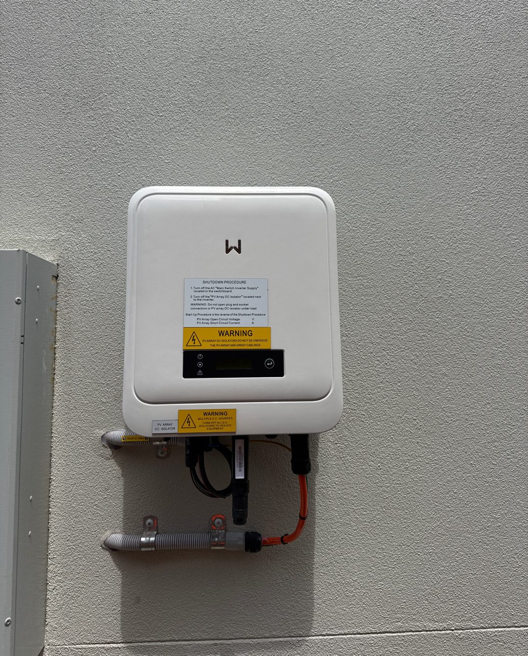 Hybrid inverter installed at the Balmain home